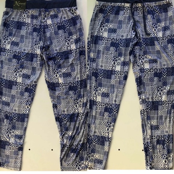 Natural Reflections Blue soft lightweight cool Pajama Pants - Picture 1 of 8